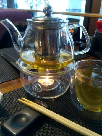 E il tè verde tradizionale.