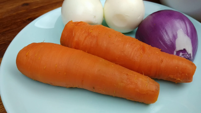 carote bollite in 5 minuti