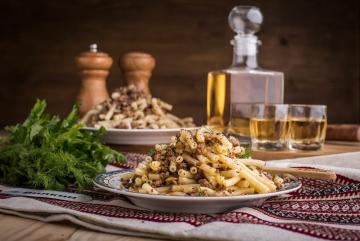 Pasta navale con carne macinata