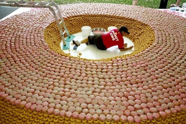 Quanto impegno ci è voluto per raccogliere così tante ciambelle (Foto: buzzfeed.com)