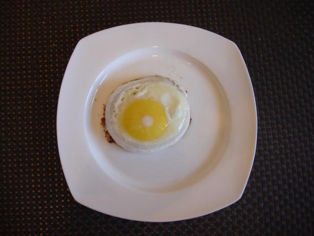 Foto scattata dall'autore (un uovo su un piatto)