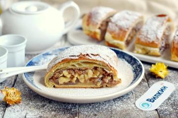 Strudel con mele e noci