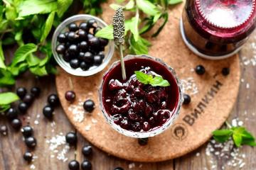 Ribes nero senza zucchero per l'inverno