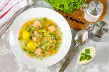 Zuppa di salmone