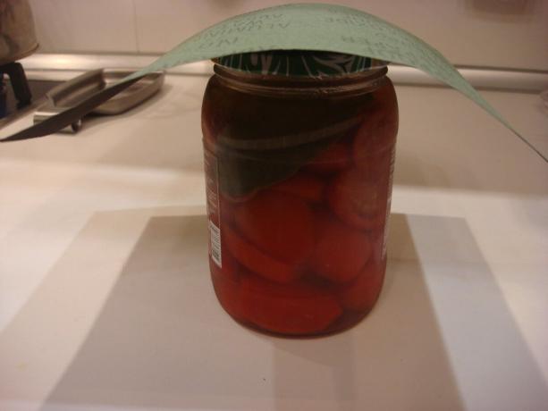 Foto scattata dall'autore (pomodori aperte fatte in casa)