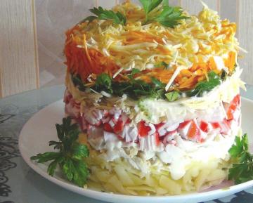 Nuovo Crab Salad "Velvet". Credetemi, si cucinare per tutte le vacanze !!!